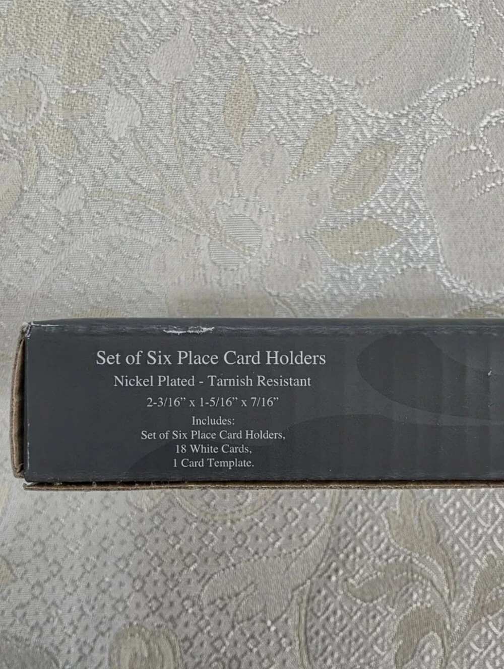 Godinger Silver Small Mini Picture Frames Place Card Holders Set 6 New Rectangle